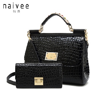 naivee纳薇sicily系列牛皮手袋