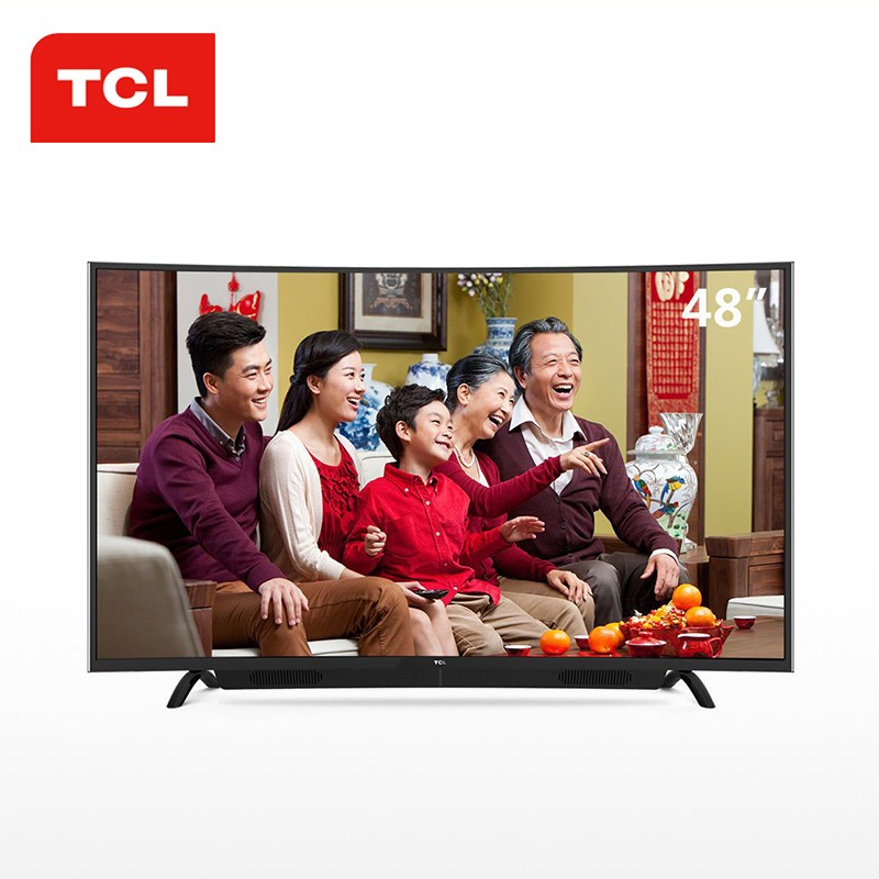 TCL48英寸智能双系统声霸曲面电视