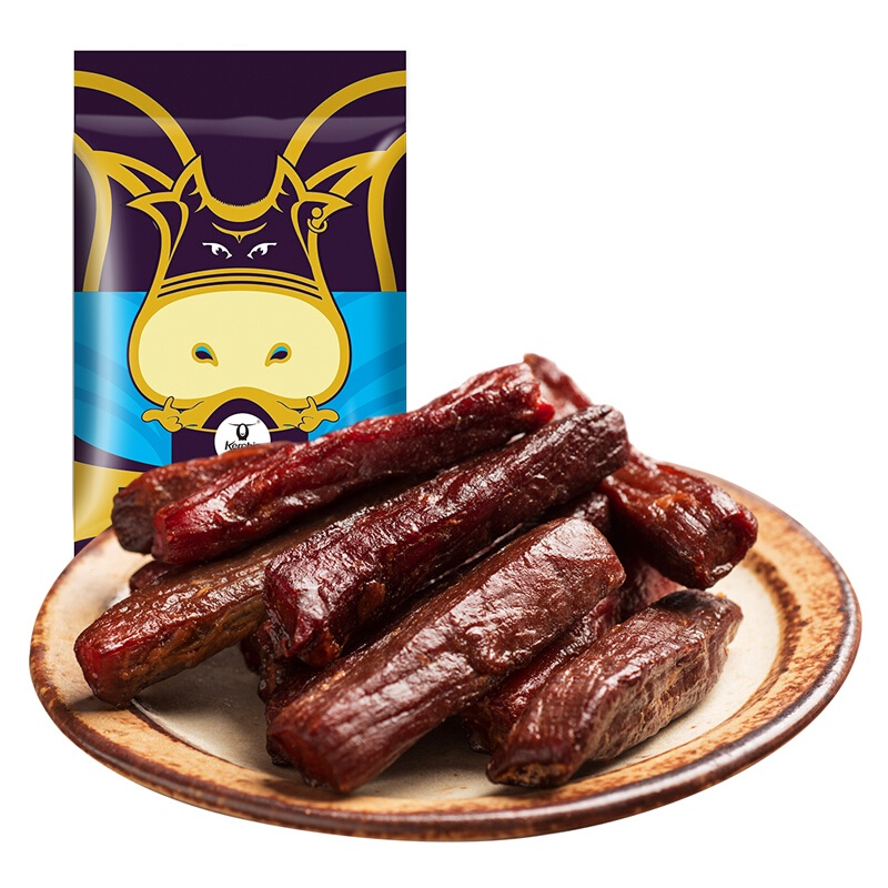 科尔沁 手撕风干牛肉干五香味100g 休闲肉脯零食 内蒙古特产 快乐优选