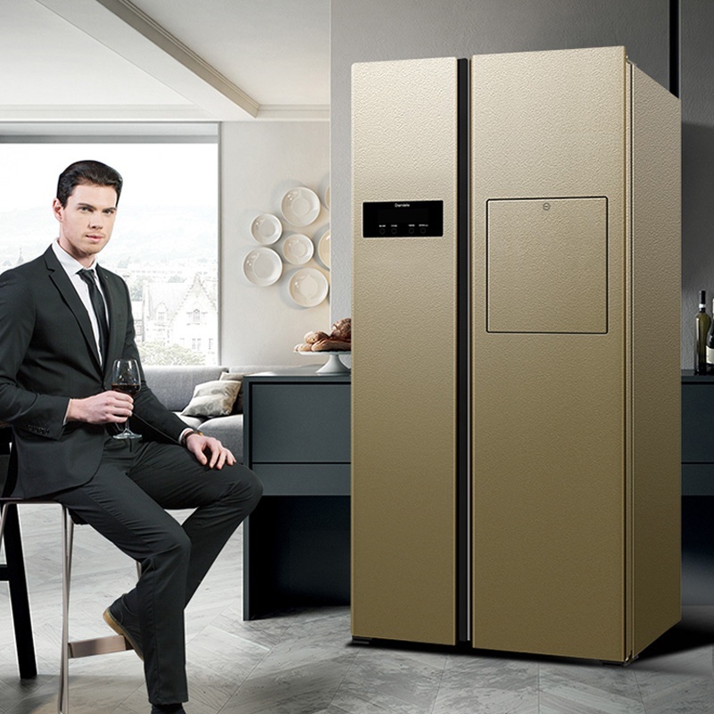 【大储存空间 风冷无霜】达米尼518l英伦大吧台变频冰箱