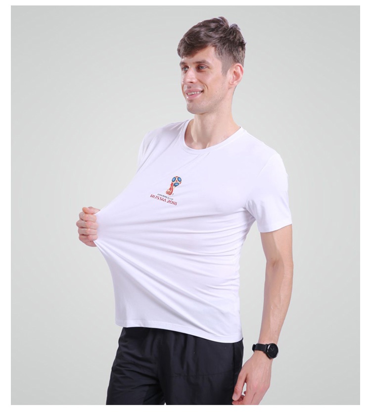 fifa及2018俄罗斯世界杯定制t恤002 白色 xxxl