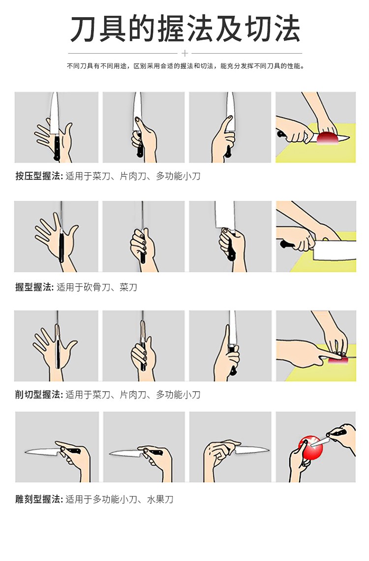 黑刃菜刀切菜刀厨房家用菜刀(女款)uc3910