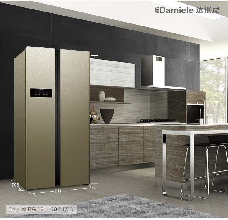 【英国血统 节能无霜】达米尼611升维多利亚智能变频对开门冰箱